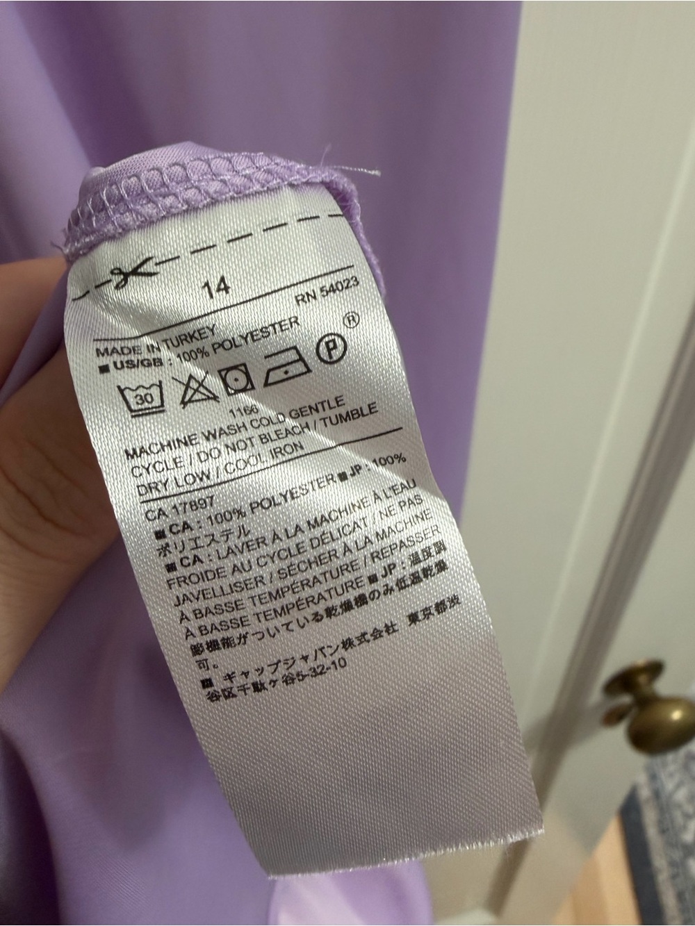 Banana Republic Lavender Slip Dress with Cowl Neck - Picture 6 of 6